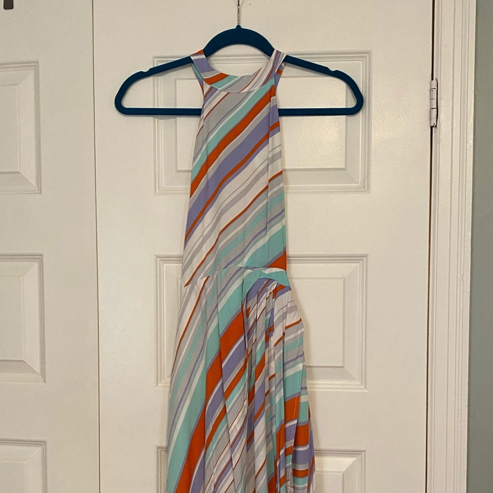 NWT; high neck halter dress